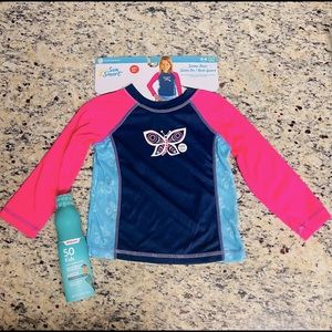 Sunscreen and Girl’s Swim Tee Bundle